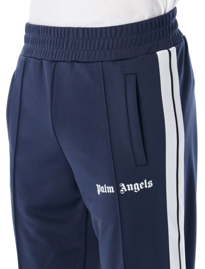 Shop Palm Angels Classic Track Pants In Navy Blue