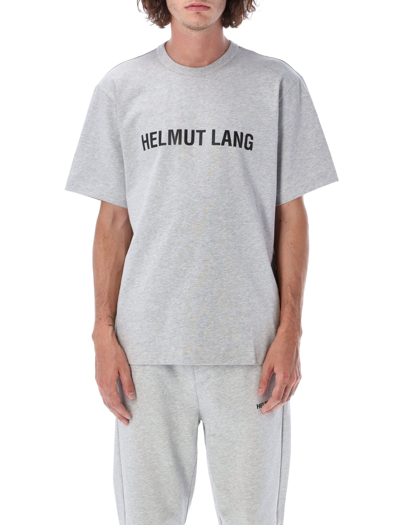 Shop Helmut Lang Core Logo T-shirt In Grey Melange