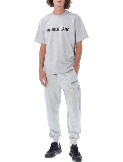 Shop Helmut Lang Core Logo T-shirt In Grey Melange