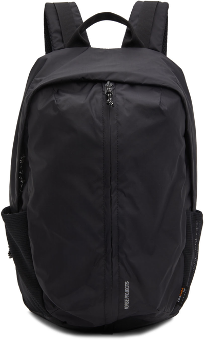 Shop Norse Projects Black Cordura Backpack In 9999 Black
