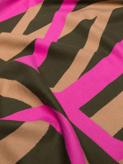 Shop Loewe Love-motif Blanket In Neutrals