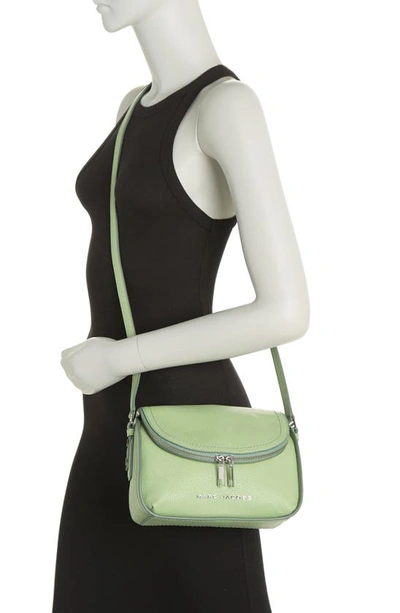Shop Marc Jacobs The Groove Leather Mini Messenger Bag In Mint