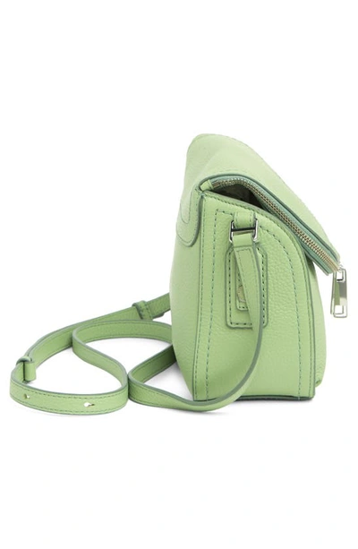 Shop Marc Jacobs The Groove Leather Mini Messenger Bag In Mint