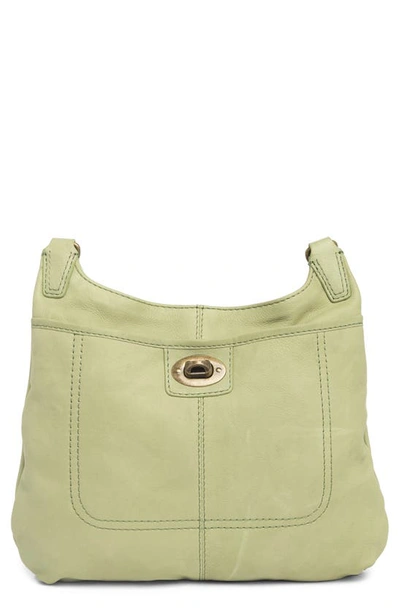 Shop American Leather Co. Wylie Crossbody Bag In Pottery Green