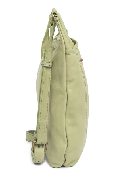 Shop American Leather Co. Wylie Crossbody Bag In Pottery Green
