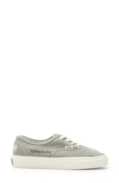 Vans Authentic Sneaker In Eco Theory Green Milieu/ Mars