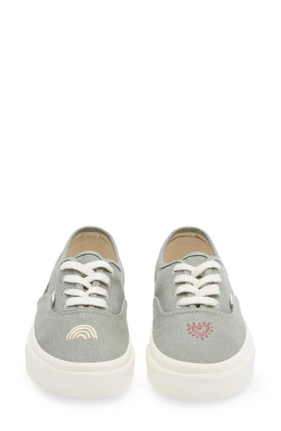 Vans Authentic Sneaker In Eco Theory Green Milieu/ Mars