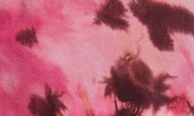 Shop Ami Alexandre Mattiussi Alex Tie Dye Denim Shorts In Pink/ White