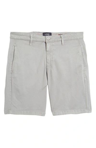34 Heritage Nevada Soft Touch Stretch Flat Front Shorts In Griffin Soft Touch