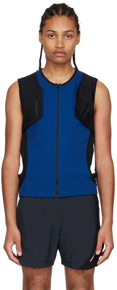 Hyein Seo Blue Polyester Vest In Blue