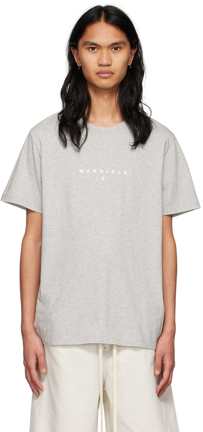 Shop Mm6 Maison Margiela Ssense Exclusive Gray Cotton T-shirt In 858m Grey Melange