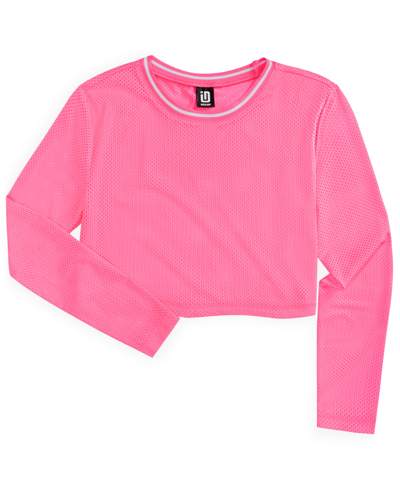 Shop Id Ideology Big Girls Pullover Shirt, Created For Macy's In Pink Hustle