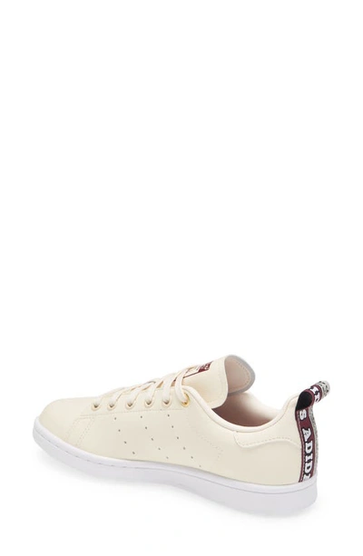Shop Adidas Originals Primegreen Stan Smith Sneaker In Wonder White/white/crimson