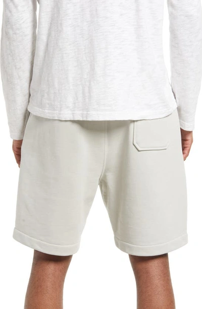 Shop Frame Cotton Sweat Shorts In Grey Green