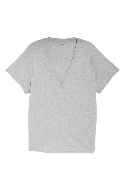 Shop Vince Essential Short Sleeve Pima Cotton T-shirt In H Grey