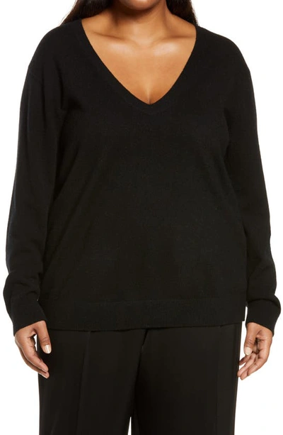 Shop Vince Weekend Cashmere Sweater In Black