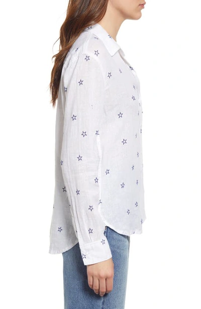 Rails Charli Star Linen Blend Blouse In Flocked Midnight Stars