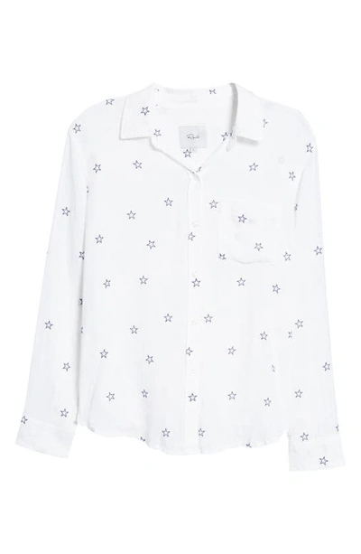 Rails Charli Star Linen Blend Blouse In Flocked Midnight Stars