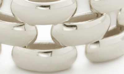 Monica Vinader Doina Chain Recycled Sterling-silver And Gold Vermeil Ring In Sterling Silver