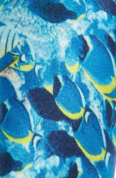 Shop Bien Abye School Of Fish Silk Headband In Blue