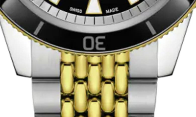 Shop Rado Captain Cook Automatic Bracelet Watch, 42mm In Yellow Gold