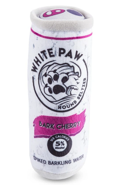 Shop Haute Diggity Dog White Paw Dog Toy In Purple Multi