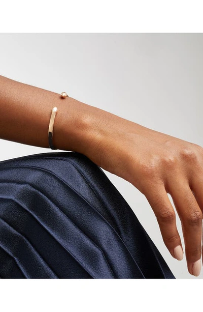 Shop Monica Vinader Fiji Bud Cuff In Rose Gold