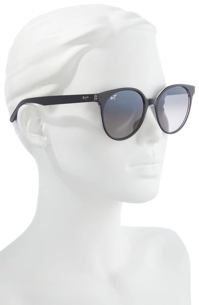 Shop Maui Jim Mehana 55mm Polarized Plus2® Cat Eye Sunglasses In Black With Crystal
