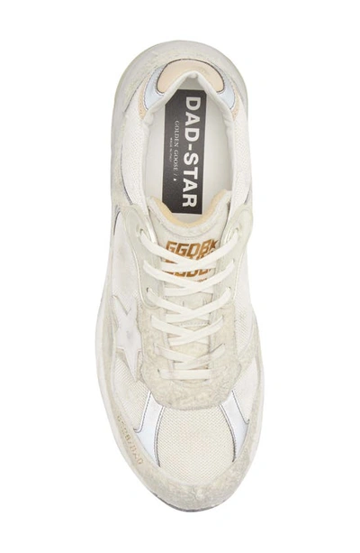 Shop Golden Goose Dad-star Low Top Sneaker In White/ Silver