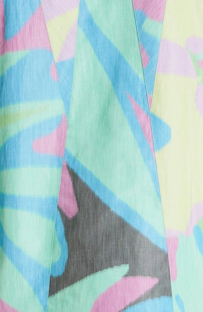 Kiko Kostadinov Multicolor Elio Jacket In Botanico / Black Ink