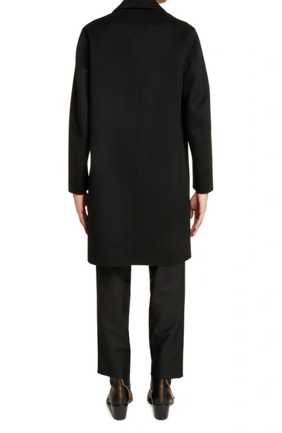 Shop Acne Studios Dali Double Faced Wool Topcoat In Black