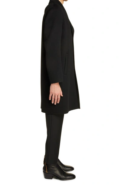 Shop Acne Studios Dali Double Faced Wool Topcoat In Black