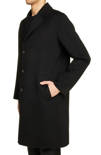 Shop Acne Studios Dali Double Faced Wool Topcoat In Black