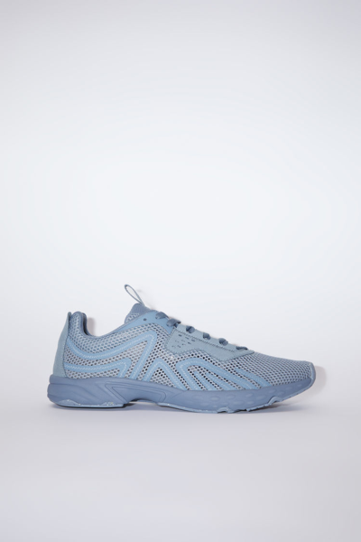 Shop Acne Studios Lace-up Sneakers In Dusty Blue