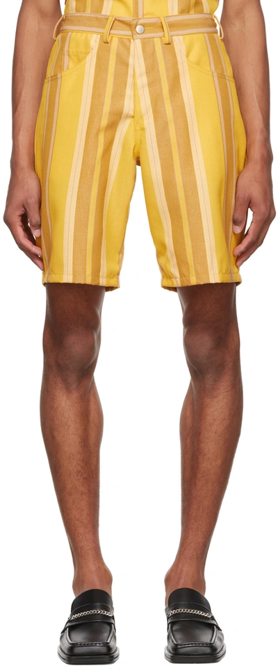 Theophilio Ssense Exclusive Orange Shorts In Yellow