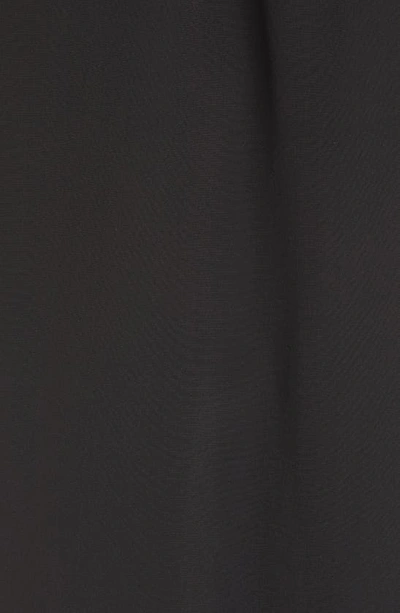 Shop Club Monaco Danielle Silk Maxi Shirtdress In Black