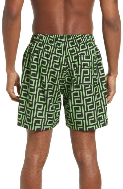 PURPLE BRAND PURPLE CYPHER PRINT SWIM TRUNKS 