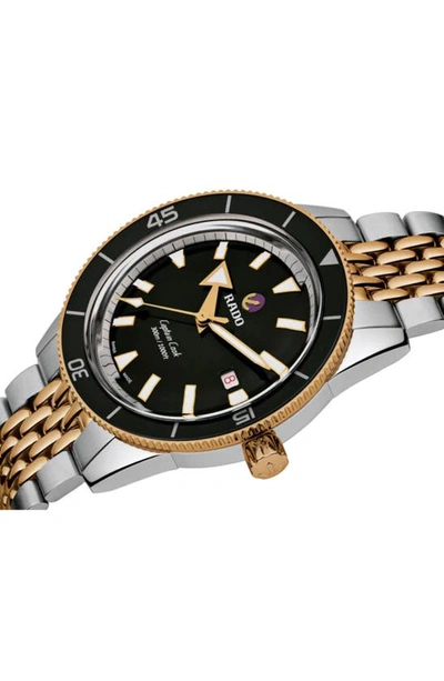 Shop Rado Captain Cook Automatic Bracelet Watch, 42mm In Rose Gold