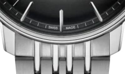 Shop Rado Coupole Automatic Power Reserve Bracelet Watch, 41mm In Black