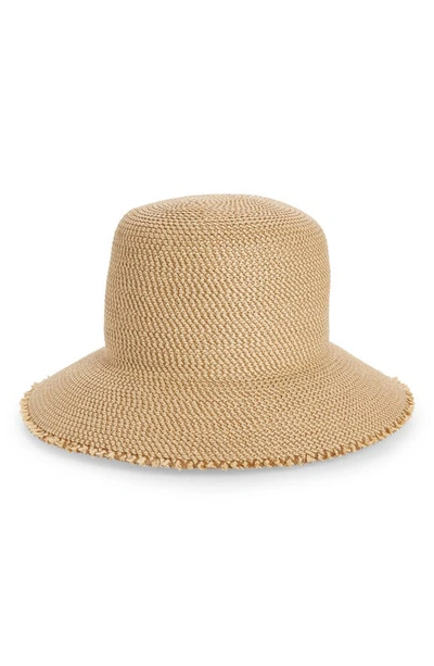 Shop Eric Javits Squishee® Straw Bucket Hat In Peanut