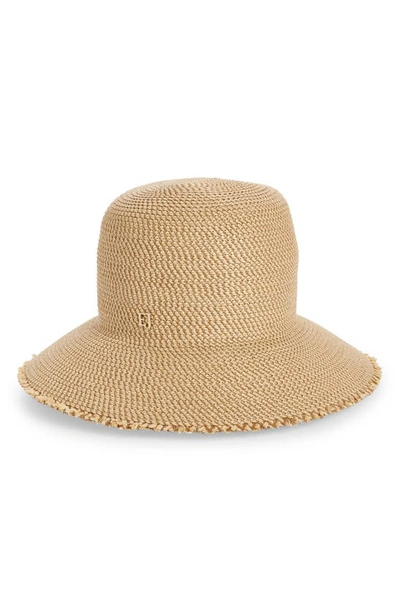 Shop Eric Javits Squishee® Straw Bucket Hat In Peanut