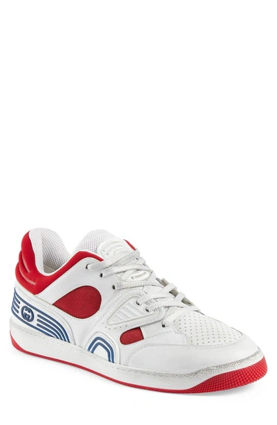 Shop Gucci Basket Low Top Sneaker In Multicolor