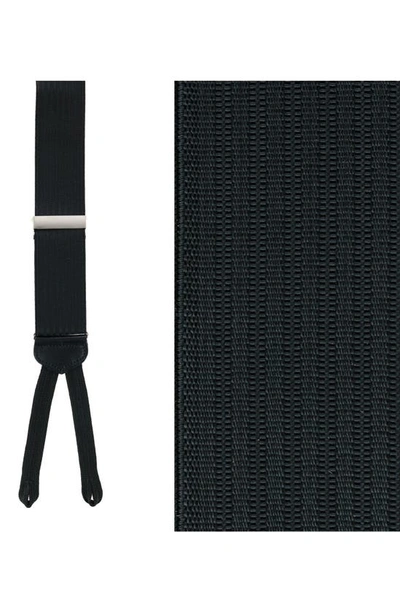 Shop Trafalgar Regal Silk Formal Suspenders In Black