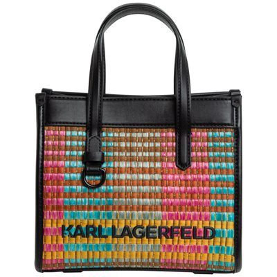 Shop Karl Lagerfeld Women's Handbag Cross-body Messenger Bag Purse   K/skuare In Pink