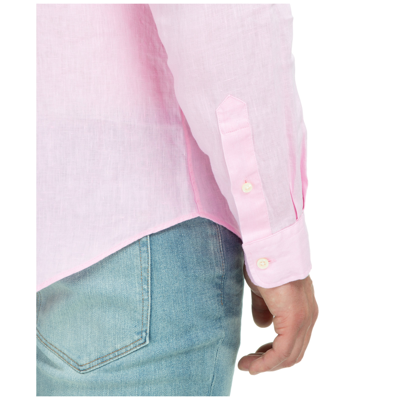 Shop Polo Ralph Lauren Men's Long Sleeve Shirt Dress Shirt In Pink