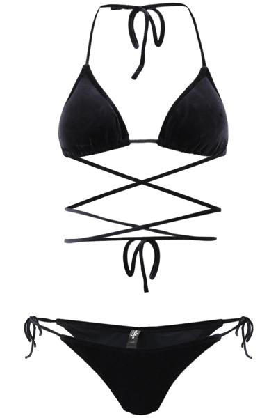 Shop Reina Olga Miami Bikini Set In Black
