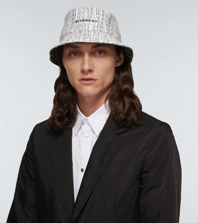 Shop Givenchy Embroidered 4g Reversible Bucket Hat In Black