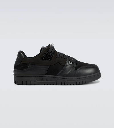 Shop Acne Studios Low-top Leather Sneakers In Black/black
