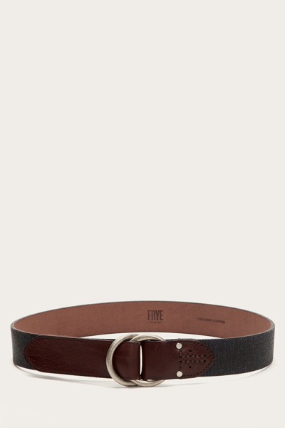 Shop The Frye Company Canvas Belt In Navy