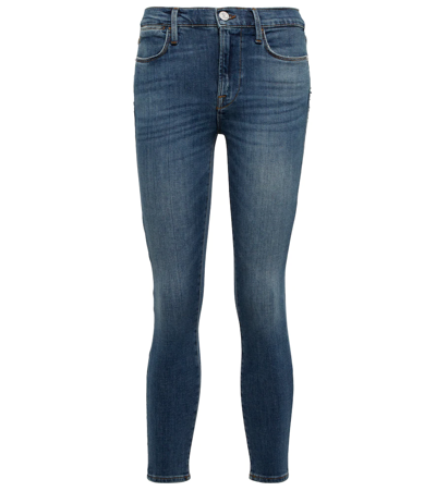 Shop Frame Le High Skinny High-rise Skinny Jeans In Crosslane